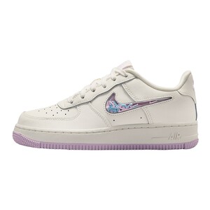 
Nike Nike women's shoes, big children's shoes, fun small hooks, white and purple AF1 Air Force 1 small white shoes IQ9795-151