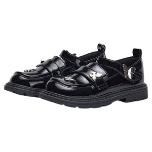 
Carter Rabbit Girl Princess Shoes 2025 Autumn New Black Leather Shoes Girls Performance Shoes Girls Fashionable Dress Shoes