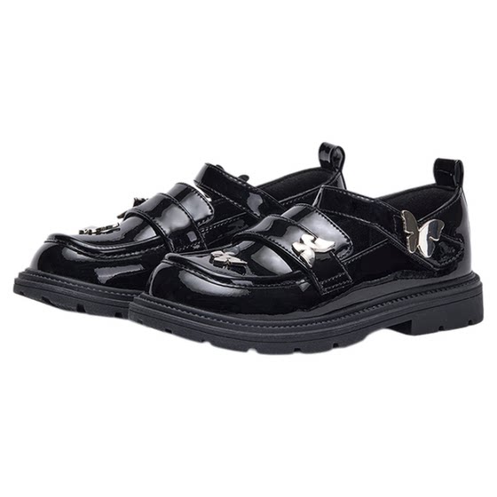 
Carter Rabbit Girl Princess Shoes 2025 Autumn New Black Leather Shoes Girls Performance Shoes Girls Fashionable Dress Shoes