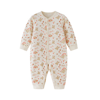 
Kangle baby baby jumpsuit autumn and winter bottoming pure cotton newborn clothes full month baby pajamas and romper