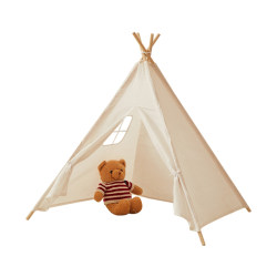 Indian children tent small house interior