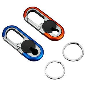 Men's key chain business waist hanging car key chain pendant key chain creative double ring key ring motorcycle