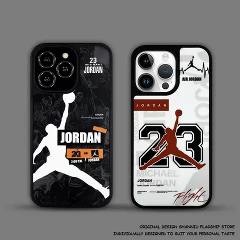Trendy & Fashionable Air Jordan iPhone 17/16/15/14/13 Cases: Matte Finish, Basketball Designs