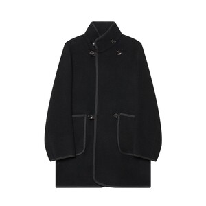 
JDV men's stand collar wide collar woolen coat autumn and winter new pure wool retro woolen coat men's model WCO5306