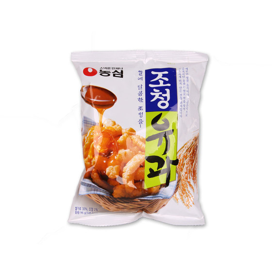 韩国原装进口休闲零食品 农心蜂蜜油果蜜糖拔丝脆条96g香甜酥脆