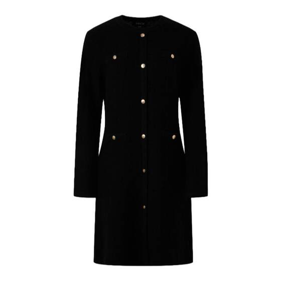 
[Wool] PRICH Fashion Little Fragrance New Year Red Dress Spring Waist Slimming Long Skirt for Women