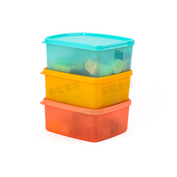 Tupperware 400ml Portable Fruit Fresh Box | Refrigerator Sealed Freezer Box | Square Snack Storage Storage Box