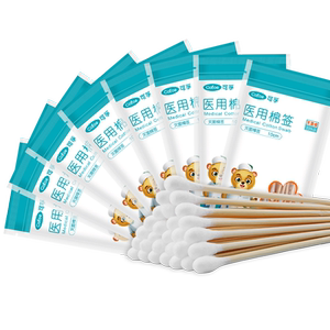 
Corfu cotton swab medical sterile disposable disinfection household single-head ear cotton swab medical supplies large-head cotton swab