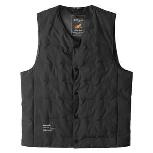
Hengyuanxiang white duck down lining men's down vest middle-aged and elderly dad wear autumn and winter warm V-neck vest base