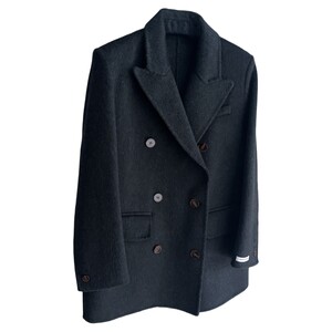 
Albac double-sided wool coat for women with one hand long 2025 new Korean version double-breasted wool coat suit