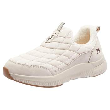 Camel lightweight, soft, elastic, comfortable, warm and cold-resistant cotton shoes without laces