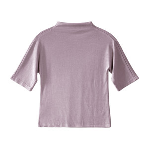 
[Spring Travel] Small turtleneck short-sleeved T-shirt bottoming shirt, versatile high-end women's everyday inner wear top for commuting