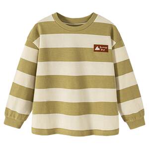 
Mini Balabala Boys Long Sleeve T-Shirt Pure Cotton Breathable Cotton Loose Children's Top Spring New Product