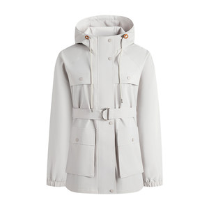 
[Three-proof] Navigare Italian small sailing hooded mid-length windbreaker for women 25 autumn new wide version jacket