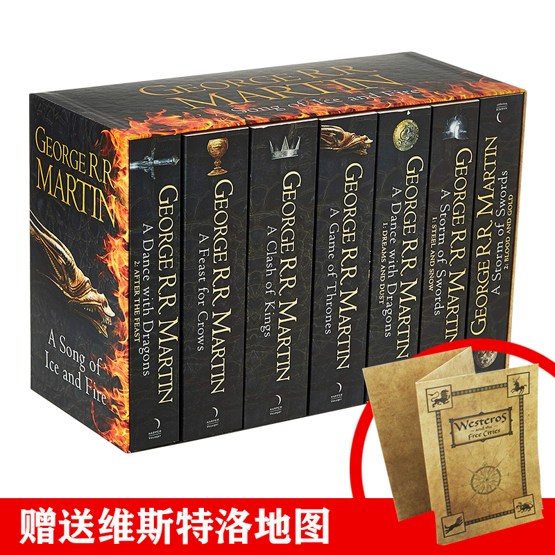 英文原版小说冰与火之歌A Song of Ice and Fire 英文版权力的