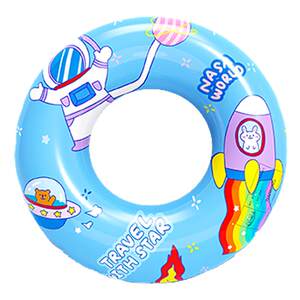 Children's swimming circle thickened life -saving circle anti -side flip boys and girls beginners, children, cartoon inflatable underarms ring