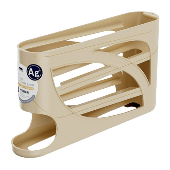 Slide rolling egg storage box storage household refrigerator side door kitchen egg pickup tool new automatic egg roll rack