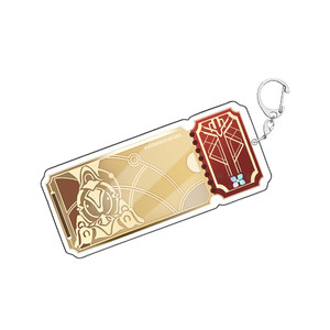 Broken 3 -Star Dome Railway Star Rail Pass Ticket Key Buckle Double -sided Laser Ticket Acrylic Around Gutzi
