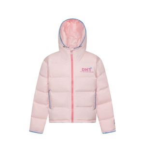 
126KID American shell embroidery thickened warm hooded coat cotton coat for men and women winter loose cotton coat for couples