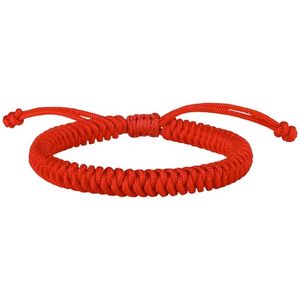 Red rope bracelet Diamond knot simple Tibetan red women's braided bracelet for the year of zodiac couple's handmade auspicious