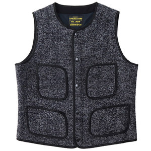 
Ami Kaji wool work suit vest vest American retro pocket inside and outside layered vest men's autumn and winter