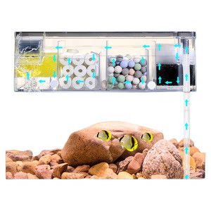 Trickle box small fish tank filter circulating water pump water purification three-in-one external fish tank top oxygenation filter pump