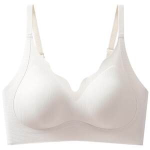 Women without a trace underwear Gathering Parallel Milk Drooping Bra for Substable Thin Latex Beauty Back no steel ring bra