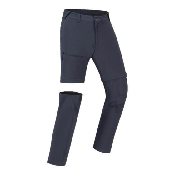 
Decathlon MH100 Quick Dry Pants Men's Outdoor Removable Two-Stack Official Sports Hiking and Mountaineering Pants ODT1