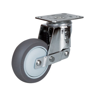 304 stainless steel shock absorbing 4-inch wheel spring shock-resistant wheel 5-inch universal 3-inch directional wheel rubber wheel box brake wheel