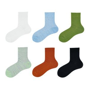 
Beeff men and women '6x2' socks summer thin pit strip thread mid-tube socks boneless breathable Korean and Japanese