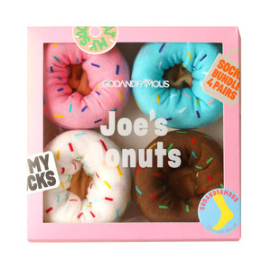 
Cute socks for women, creative mid-tube trendy donut design, dessert socks gift box, birthday gift