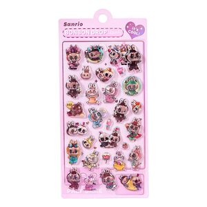 
Children's Bubu 3D three-dimensional relief interesting crystal sticker girl's mobile phone water cup DIY high-value decorative pattern