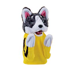 Plush animal boxing dog interactive puppet