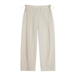 
Jingqi Lyocell maternity pants summer thin 2026 new style wide-leg linen pants for outer wear maternity wear that does not tighten the belly
