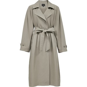 
Vero Moda windbreaker women's 2025 autumn and winter new style solid color versatile Barn style long temperament coat with belt