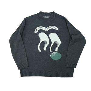 
Studio1till8 Twist expression jacquard sweater for women in autumn and winter loose round neck pullover sweater