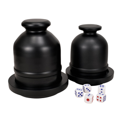 Yuzhuan Wooden Dice Cup Dice Set Color Cup Lottery Activity Sieve Fish, Shrimp And Crab To Get 5 Dice