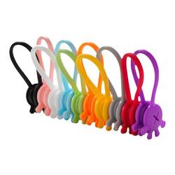 Multifunctional magnetic cable organizer data cable storage clip