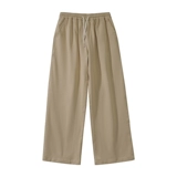 Штаны, осенние черные японские повседневные брюки, свободный прямой крой