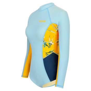 be van der An MIX one-piece triangle long sleeve swimsuit women