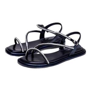 
KISSCAT Kissing Cat Summer New French One-Strip Fashion Sandals Flat Casual Shoes Roman Sandals Women