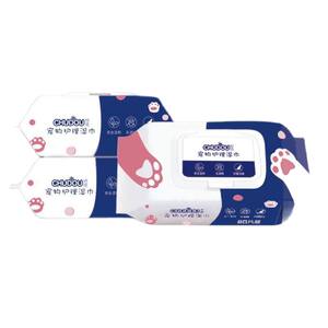 Pet wet scarf Cat dog dog dedicated wet wet wet paper avoid washing your feet tear marks Cleaning supplies Wipe the ass wet paper towel
