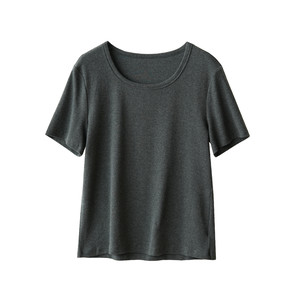 
Fat MM plus size women's clothing within 170*0.5kg Aksu cotton lyocell women's round neck short-sleeved T-shirt top summer style