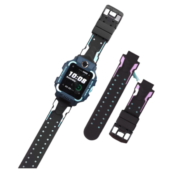 
Suitable for little genius z6 watch strap phone watch strap Z6 protective shell children's special replacement wristband W1818AC tempered film xtcz6 elementary school students male and female cartoon silicone watch chain accessories universal