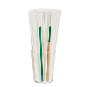 
Disposable straws, high temperature resistant pearl milk tea, thin-pointed juice hard straws, independent paper packaging, coffee drink straws