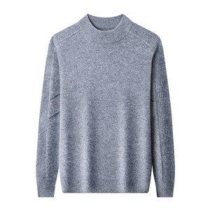 
Chunzhu men's 100% cashmere sweater half turtleneck new sweater middle-aged casual thickened warm winter bottoming shirt