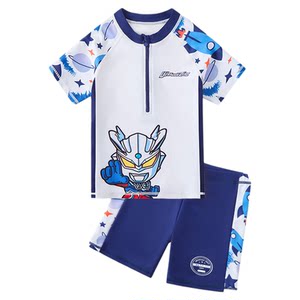 
2025 new Ultraman children's swimsuit boys' split medium-large children's split swimming trunk suit student sun protection swimsuit