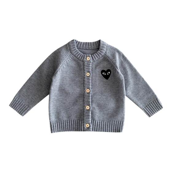 
Children's knitted cardigan spring and autumn models for men and women baby spring coats baby sweaters outing clothes toddler tops new style