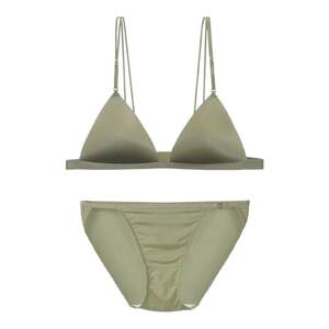 
[Mojito Classic] Fendis underwear women's French triangle cup small breasts thin shoulder straps beautiful back bra set