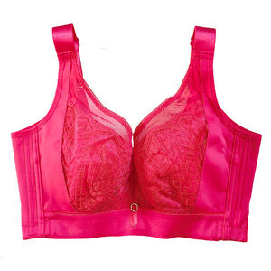 Slight steel ring full cup large breasts show small underwear collection breasts and top support anti-sagging adjustment bra thin style